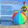 image:imageLarge Beach Ball  New 8Panel Design for Enhanced Durability and Ultra Round Shape  Best Big Beach Ball For Kids amp Adults  3X Thickness Material to Withstand Rough Play  Top Pool Party Hit of 2026Rainbow