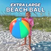 image:imageLarge Beach Ball  New 8Panel Design for Enhanced Durability and Ultra Round Shape  Best Big Beach Ball For Kids amp Adults  3X Thickness Material to Withstand Rough Play  Top Pool Party Hit of 2026Rainbow