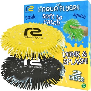 image:imageWater Flying Discs for Kids Soft Sports Disc 2 Pack  Soaks The Target On Impact  Best Swimming Pool Toys amp Beach Water Toys  Fun Toy Outdoor Games  Birthday Gifts for Boys amp Girls All AgesYellow  Black