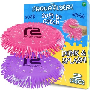 image:imageWater Flying Discs for Kids Soft Sports Disc 2 Pack  Soaks The Target On Impact  Best Swimming Pool Toys amp Beach Water Toys  Fun Toy Outdoor Games  Birthday Gifts for Boys amp Girls All AgesPink  Purple