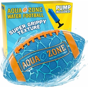 image:imageWater Football for Pool amp Beach  Best Pool Toys for Kids All Ages  Easy Grip amp Soft to Catch Footballs  Fun Outdoor Games Sports Toy  Easter Gifts for Boys 5 6 7 8 9 10 11 12  Year Old Boy amp GirlBlue