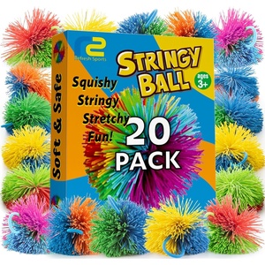 image:imageStringy Balls amp Sensory Toys 8 Pack  Fidget Toys Sensory Gifts for Kids Ages 3 4 5 6 7 8  Year Old  Best Stress Balls Toys amp Toddler Toys Gifts for Toddlers Boys amp Girls  Monkey Balls Fidget Toys20 Pack