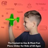 image:imageAirplane Toy Foam Glider Airplane Toys For 3 Year Old amp Airplanes For Kids 24 Toy Airplane For BoysampGirlsFoam Model Plane amp Planes Air Plane Toy ToddlersGreen