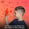 image:imageAirplane Toy Foam Glider Airplane Toys For 3 Year Old amp Airplanes For Kids 24 Toy Airplane For BoysampGirlsFoam Model Plane amp Planes Air Plane Toy ToddlersRed