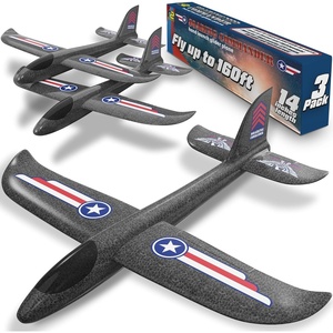 image:imageFoam Airplane Toy for Kids  Easy to Throw Glider Plane  Gifts for Boys or Girls amp Birthday Gift Ideas  Soft amp Safe Outdoor Toy  Summer Gifting Ideas Present Ages 3 4 5 6 7 8 9 10 11 12 3 Plane Gliders