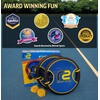 image:imageFun Bouncy Paddle amp Stringy Ball Toss amp Catch Game  Easy to Use for Kids All Ages  Soft Foam Design for Safe Play Indoors or Outdoors  Also Works as Flying Disc  Great Gift Idea for Boys amp GirlsBlack  Yellow