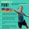 image:imageFun Bouncy Paddle amp Stringy Ball Toss amp Catch Game  Easy to Use for Kids All Ages  Soft Foam Design for Safe Play Indoors or Outdoors  Also Works as Flying Disc  Great Gift Idea for Boys amp GirlsOrange  Blue