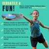 image:imageFun Bouncy Paddle amp Stringy Ball Toss amp Catch Game  Easy to Use for Kids All Ages  Soft Foam Design for Safe Play Indoors or Outdoors  Also Works as Flying Disc  Great Gift Idea for Boys amp GirlsBlack  Yellow