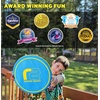 image:imageFun Flying Disc Toy  Beach Toys for Kids Ages 812  Summer Gift for Kids Teens and Adults  Beach Soft Disc Durable Design Floats On Water Gifts for Teens  Soft Friisbee  Outdoor Toys for KidsBlueyellow