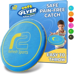 image:imageFun Flying Disc Toy  Beach Toys for Kids Ages 812  Summer Gift for Kids Teens and Adults  Beach Soft Disc Durable Design Floats On Water Gifts for Teens  Soft Friisbee  Outdoor Toys for KidsBlueyellow