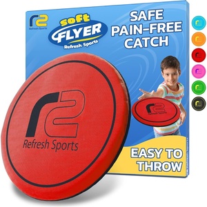 image:imageFun Flying Disc Toy  Beach Toys for Kids Ages 812  Summer Gift for Kids Teens and Adults  Beach Soft Disc Durable Design Floats On Water Gifts for Teens  Soft Friisbee  Outdoor Toys for KidsRed