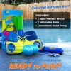 image:imageFun Mini Hockey Sticks Game  Play at the Pool amp Beach or in Home  For Kids amp Adults All Ages  Use The Floating Soft Paddles to Shoot the Water Skipping Balls  Comes With 2 Sticks amp 2 Balls