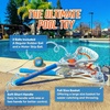 image:imageMini Toss Lacrosse Set  The Ultimate Game for the Pool or Beach amp Backyard  Comes with Water Skipping Ball Rubber Ball amp 2 Sticks with Premium Full Size Basket for Easier Catching and ThrowingBlueOrange 2Pack