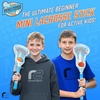 image:imageMini Toss Lacrosse Set  The Ultimate Game for the Pool or Beach amp Backyard  Comes with Water Skipping Ball Rubber Ball amp 2 Sticks with Premium Full Size Basket for Easier Catching and ThrowingBlueOrange 2Pack