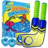 image:imageFun Mini Hockey Sticks Game  Play at the Pool amp Beach or in Home  For Kids amp Adults All Ages  Use The Floating Soft Paddles to Shoot the Water Skipping Balls  Comes With 2 Sticks amp 2 Balls
