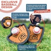 image:imageToss and Catch Ball Game Set  Easy to Use Sticky Balls amp Beginner Baseball Training Glove  Premium Toy Paddle Fits All Hand Sizes From Toddlers to Teens amp Adults  Fun Gift Idea for Boys and Girls4 Pack